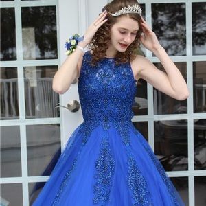 Royal Blue Prom Dress size 0
